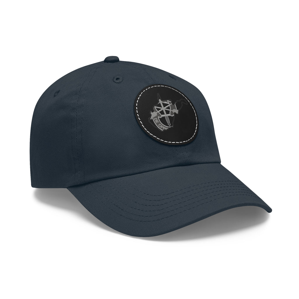 WV Crest Dad Hat with Leather Patch (Round)