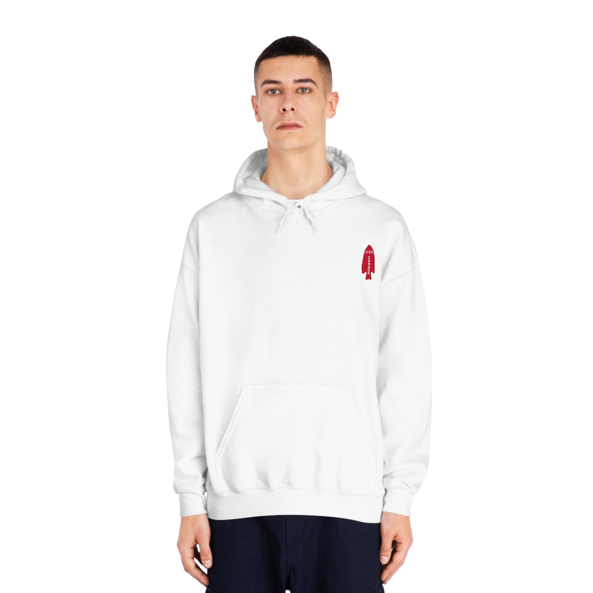 USA/Canada Unisex DryBlend® Hooded Sweatshirt