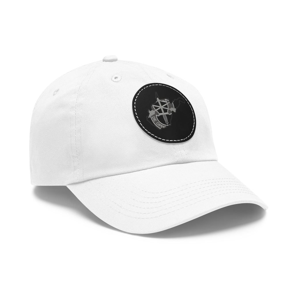WV Crest Dad Hat with Leather Patch (Round)