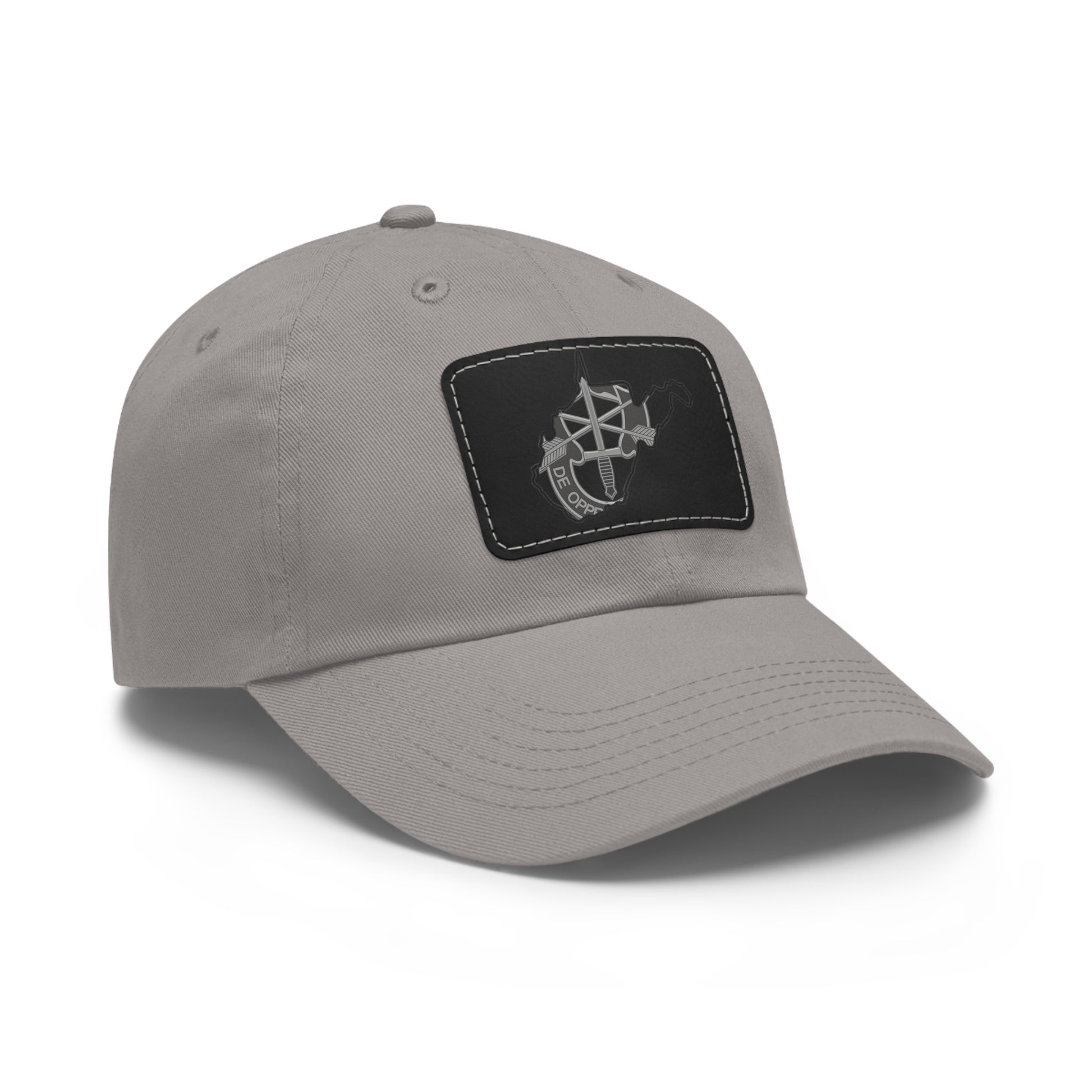 WV Crest Dad Hat with Leather Patch (Rectangle)