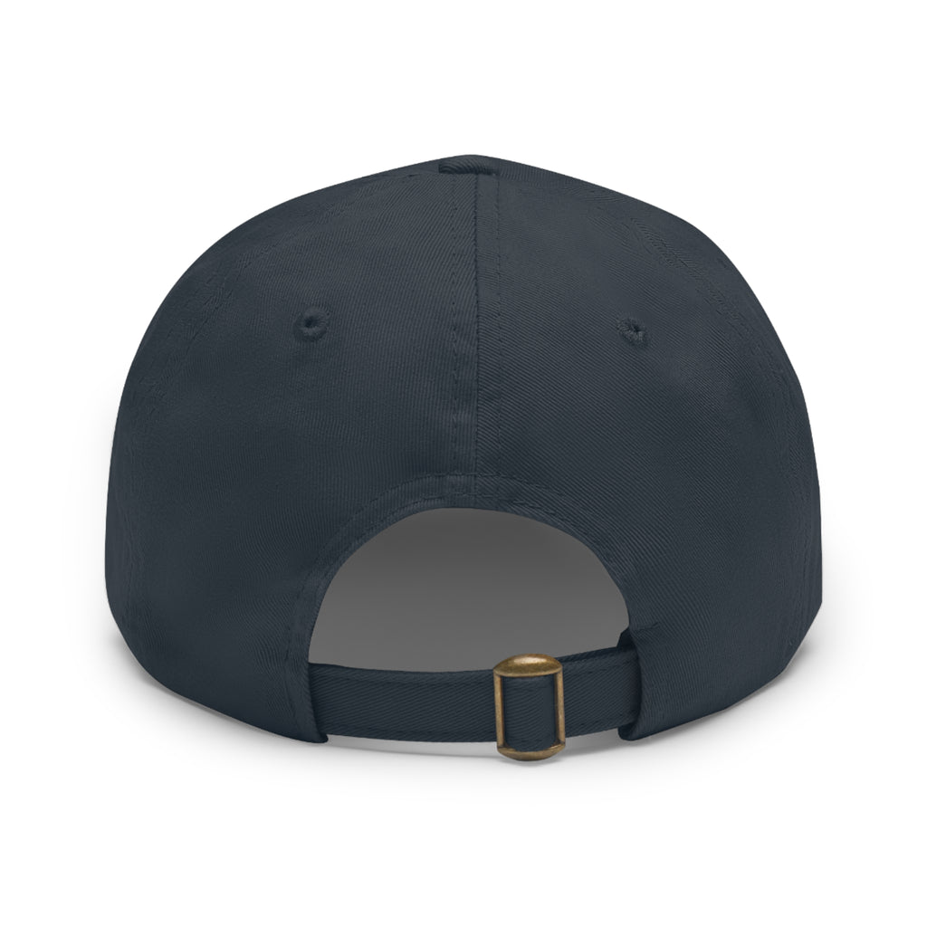 WV Crest Dad Hat with Leather Patch (Rectangle)
