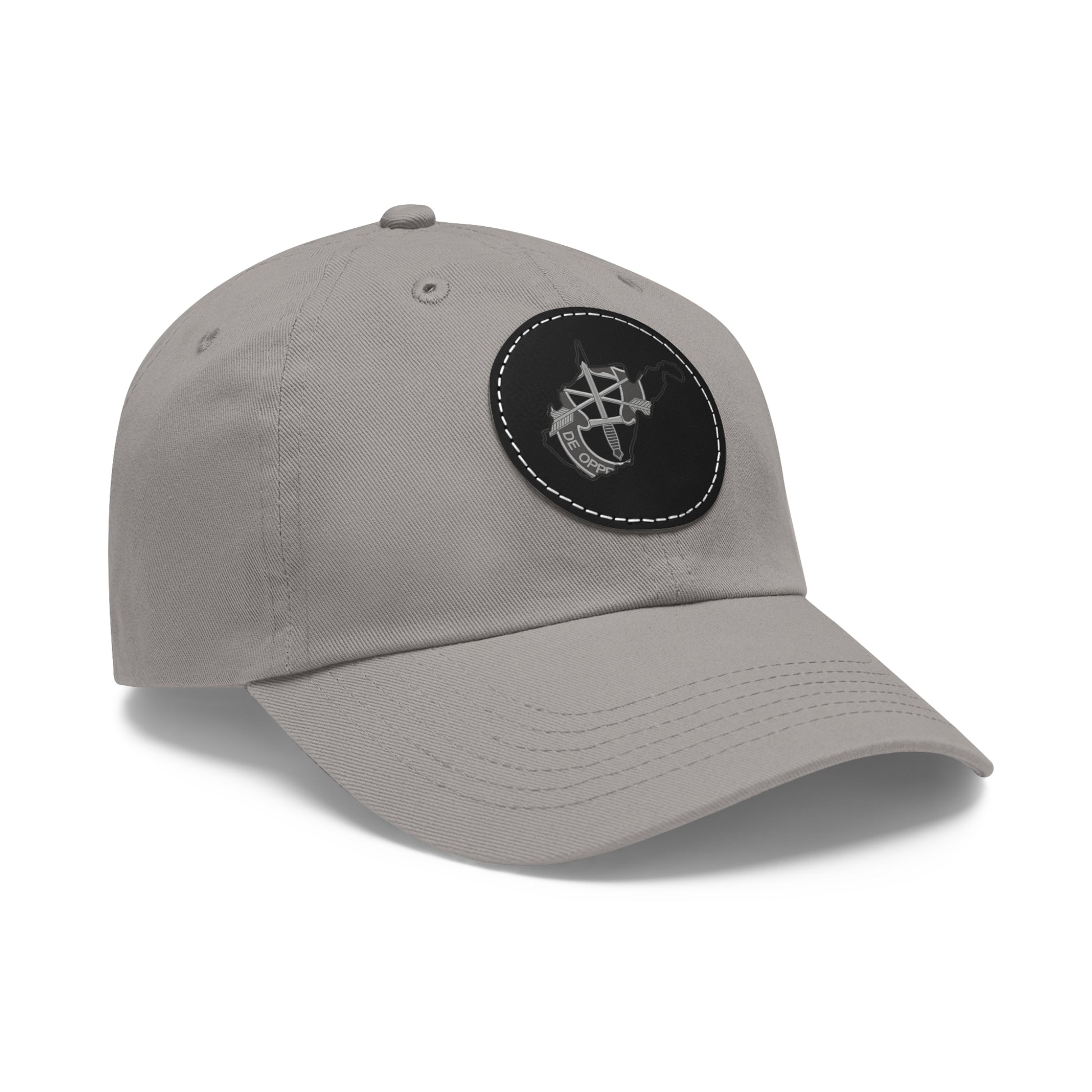 WV Crest Dad Hat with Leather Patch (Round)