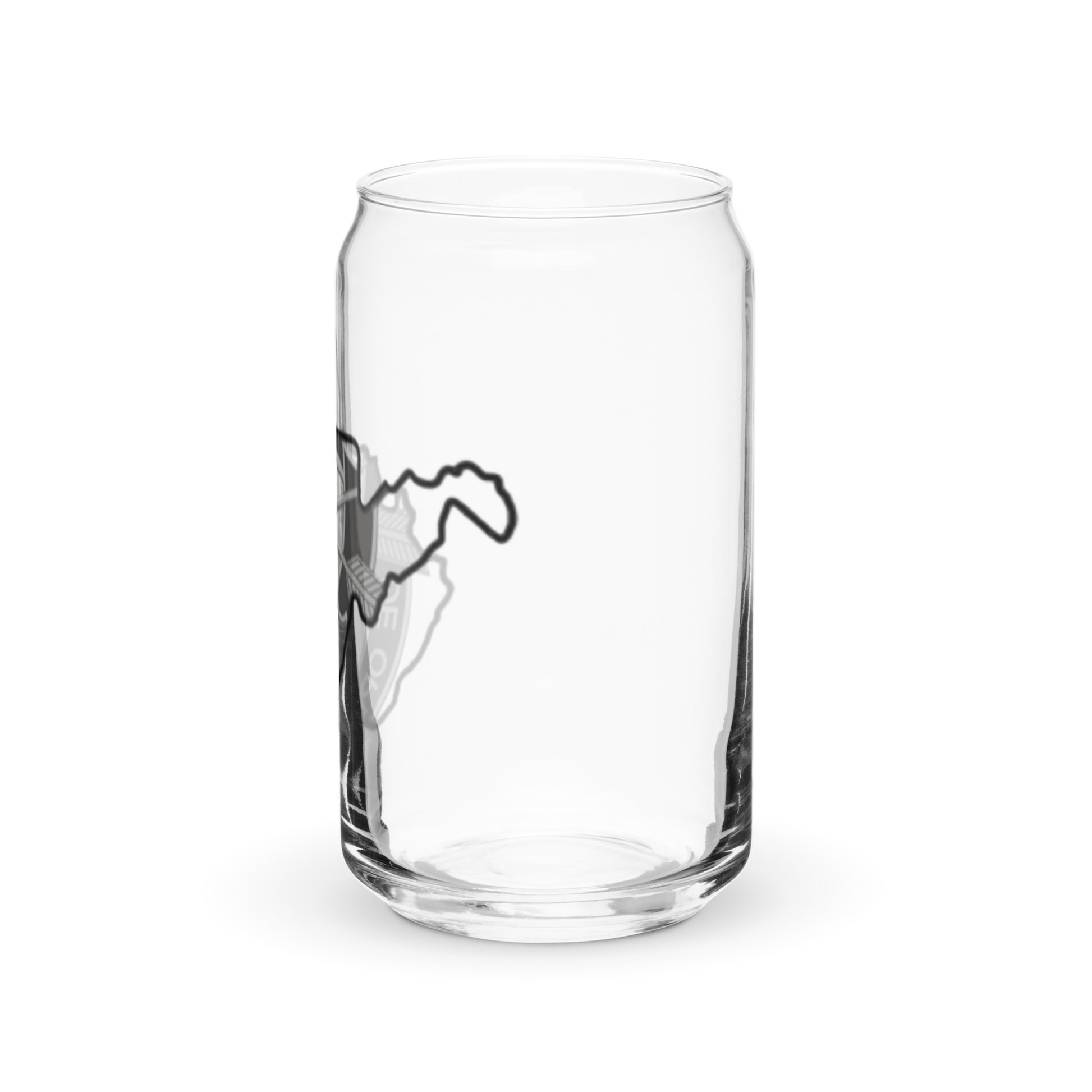WV SF Crest Can-shaped glass
