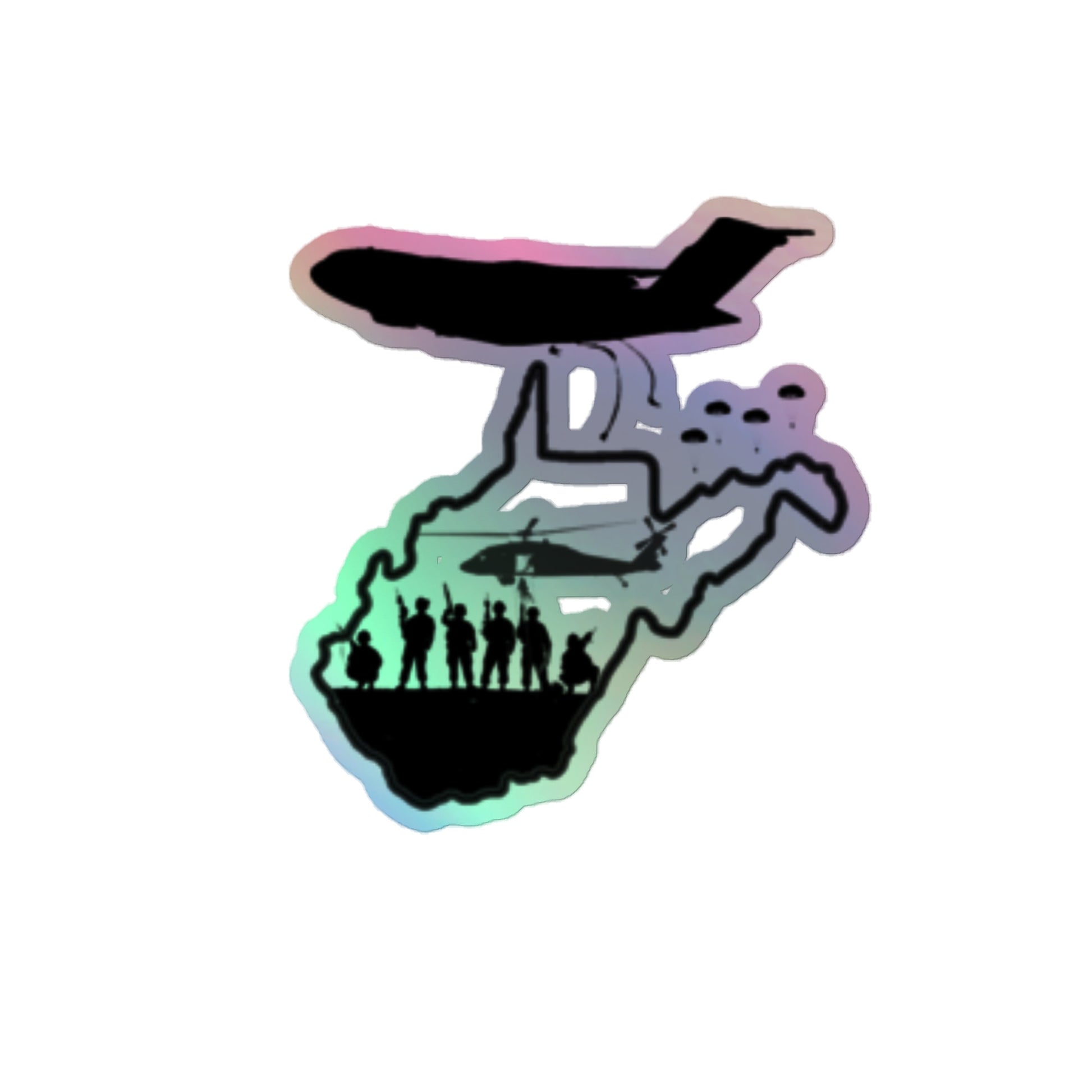 WV Warriors Holographic stickers