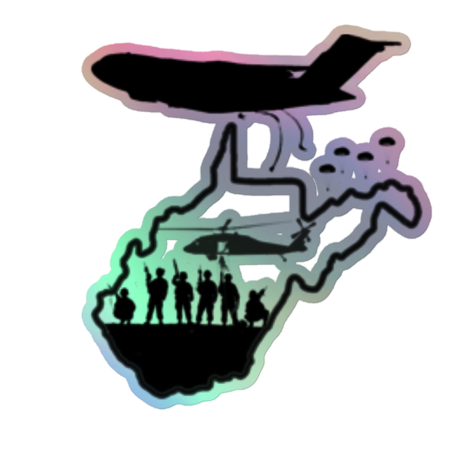 WV Warriors Holographic stickers