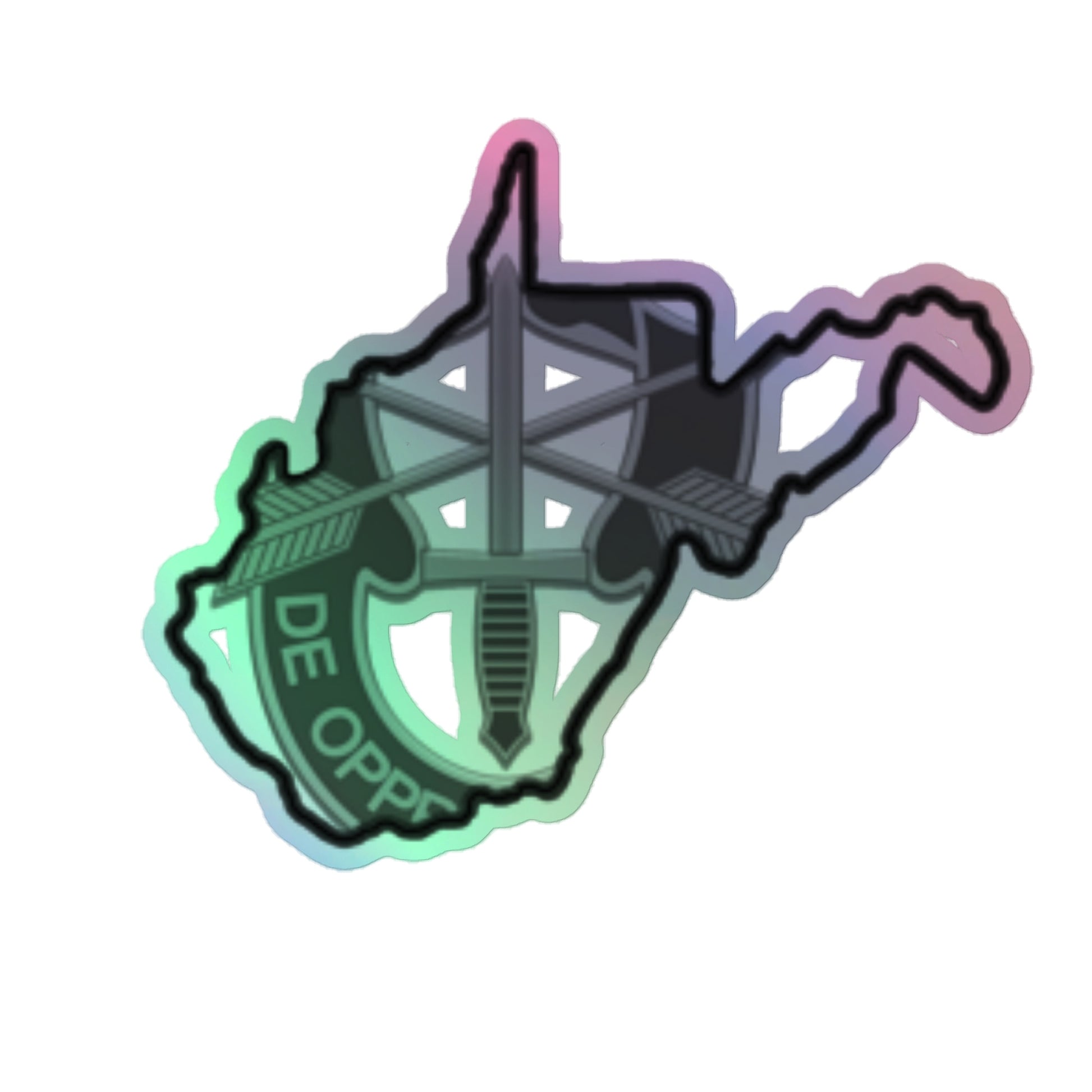 WV SF Crest Holographic stickers