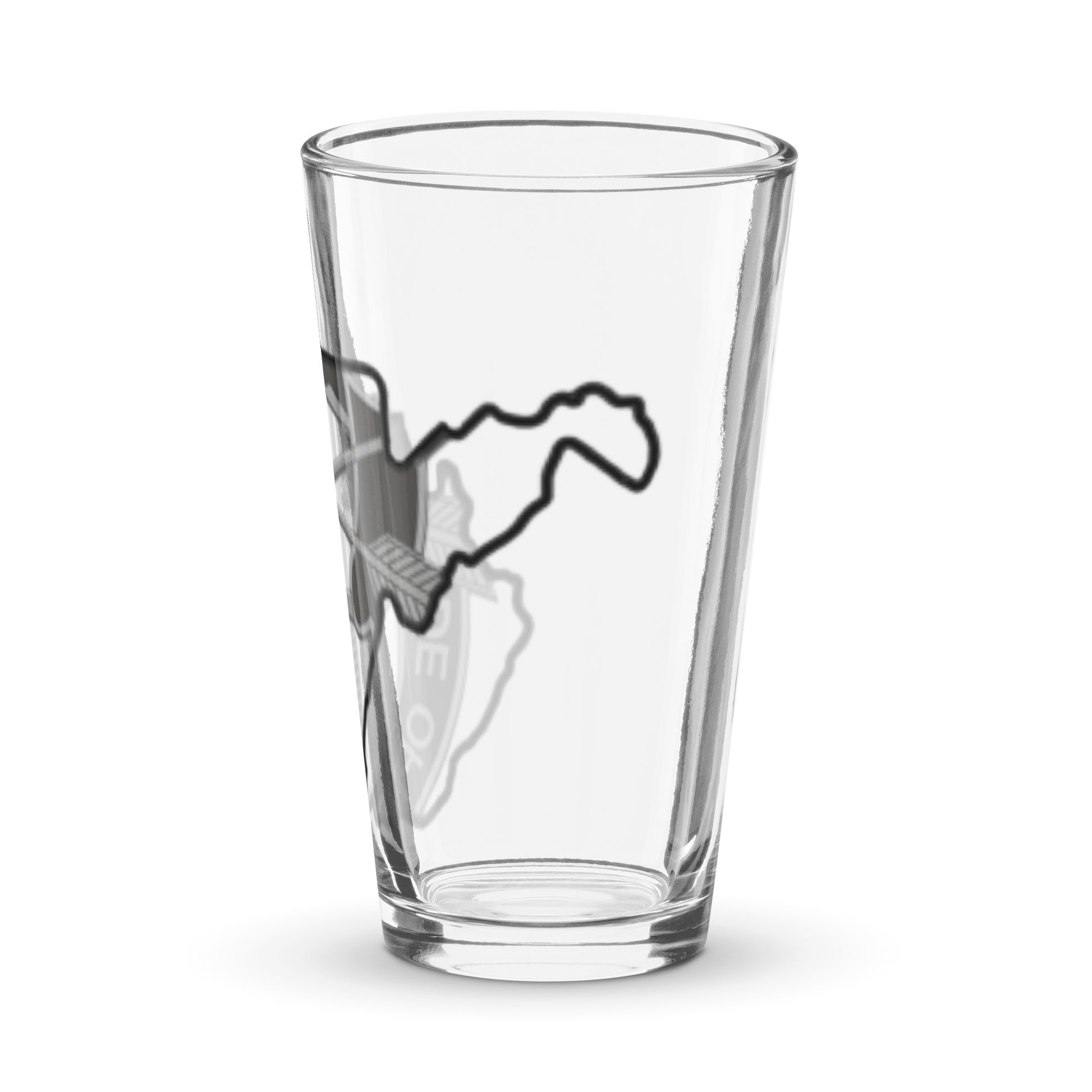WV crest Shaker pint glass