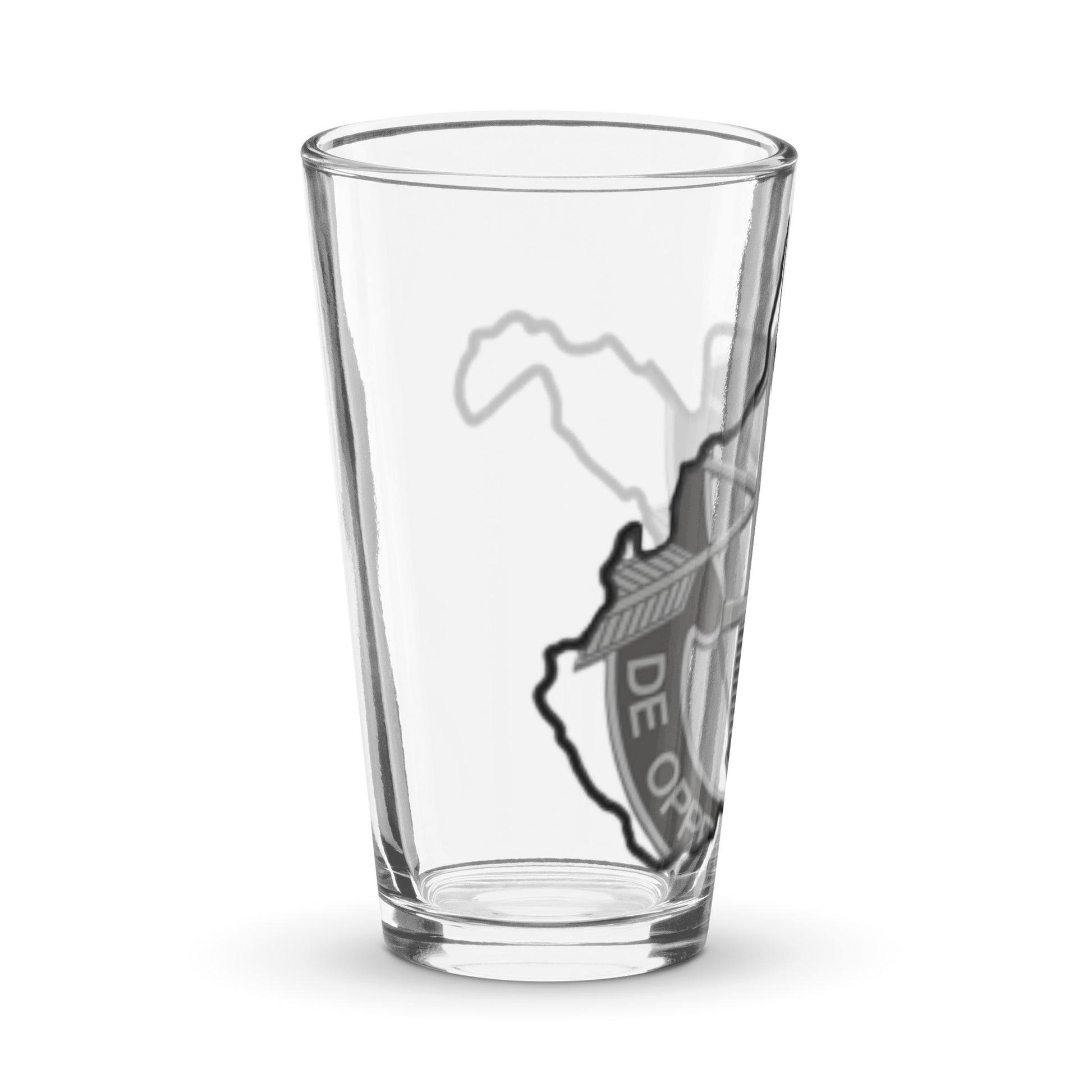 WV crest Shaker pint glass